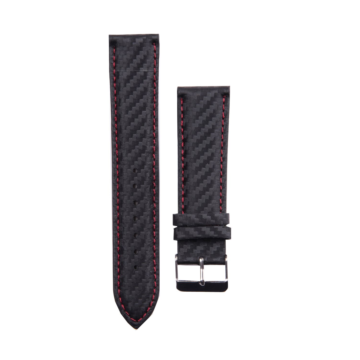 Watch Band für X-WATCH QIN - Carbon Red Black