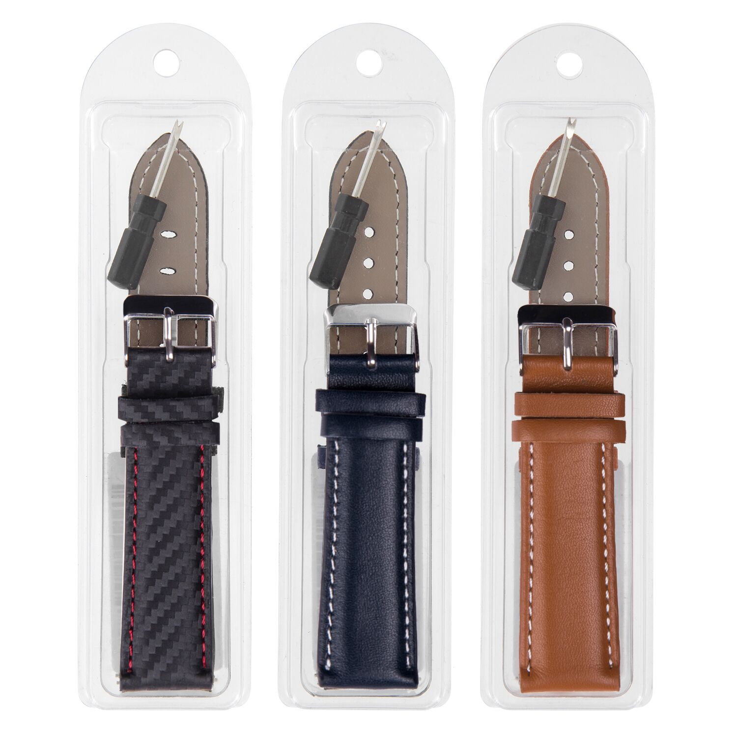 Watch Band für X-WATCH QIN - Light Cognac Brown – Bild 6