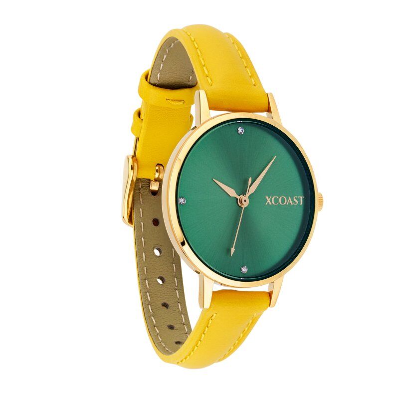 Damen Uhr Analog Smaragd