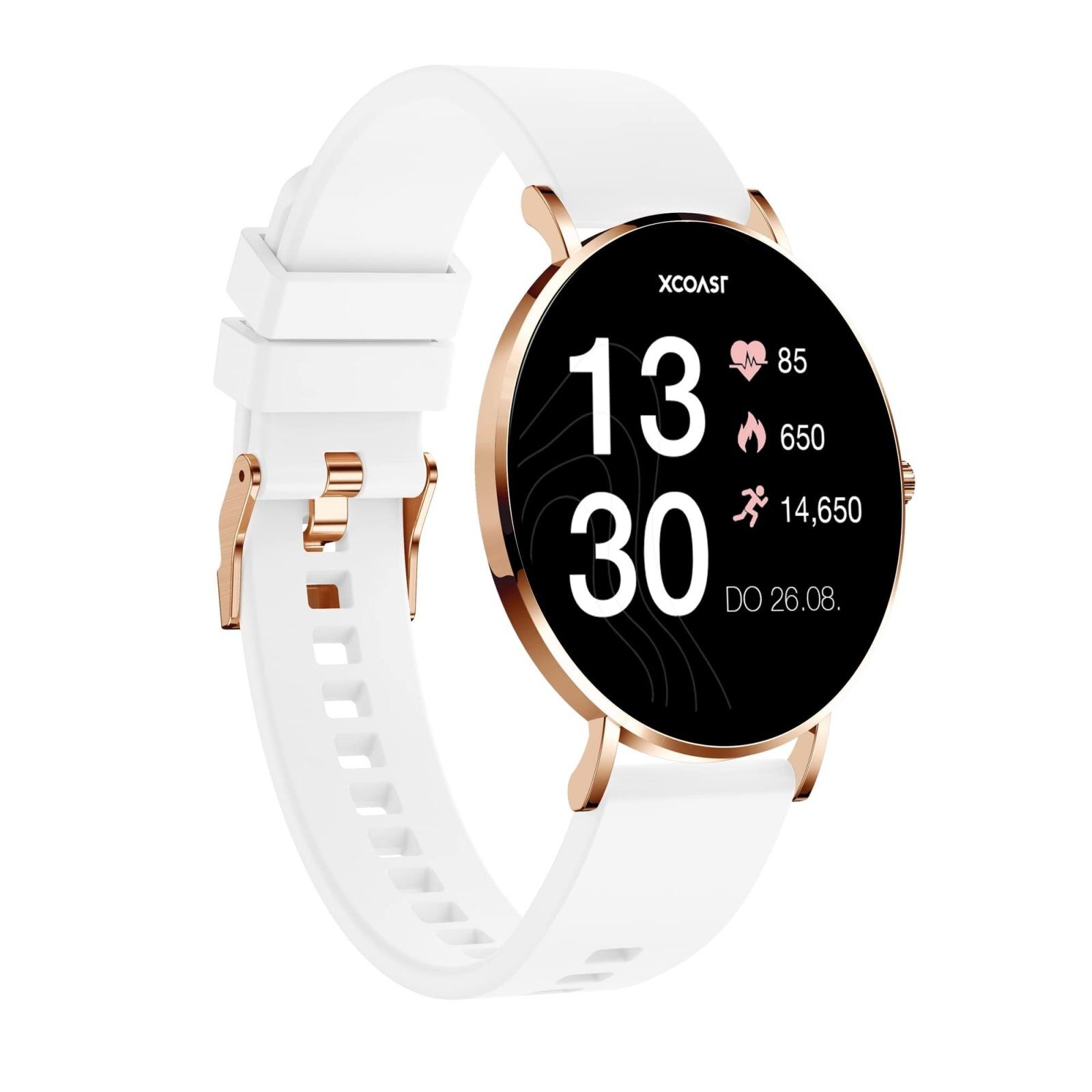 SIONA 2 Damen Smartwatch Roségold Weiß – AMOLED, 7 Tage Akku, IP68 – Bild 9