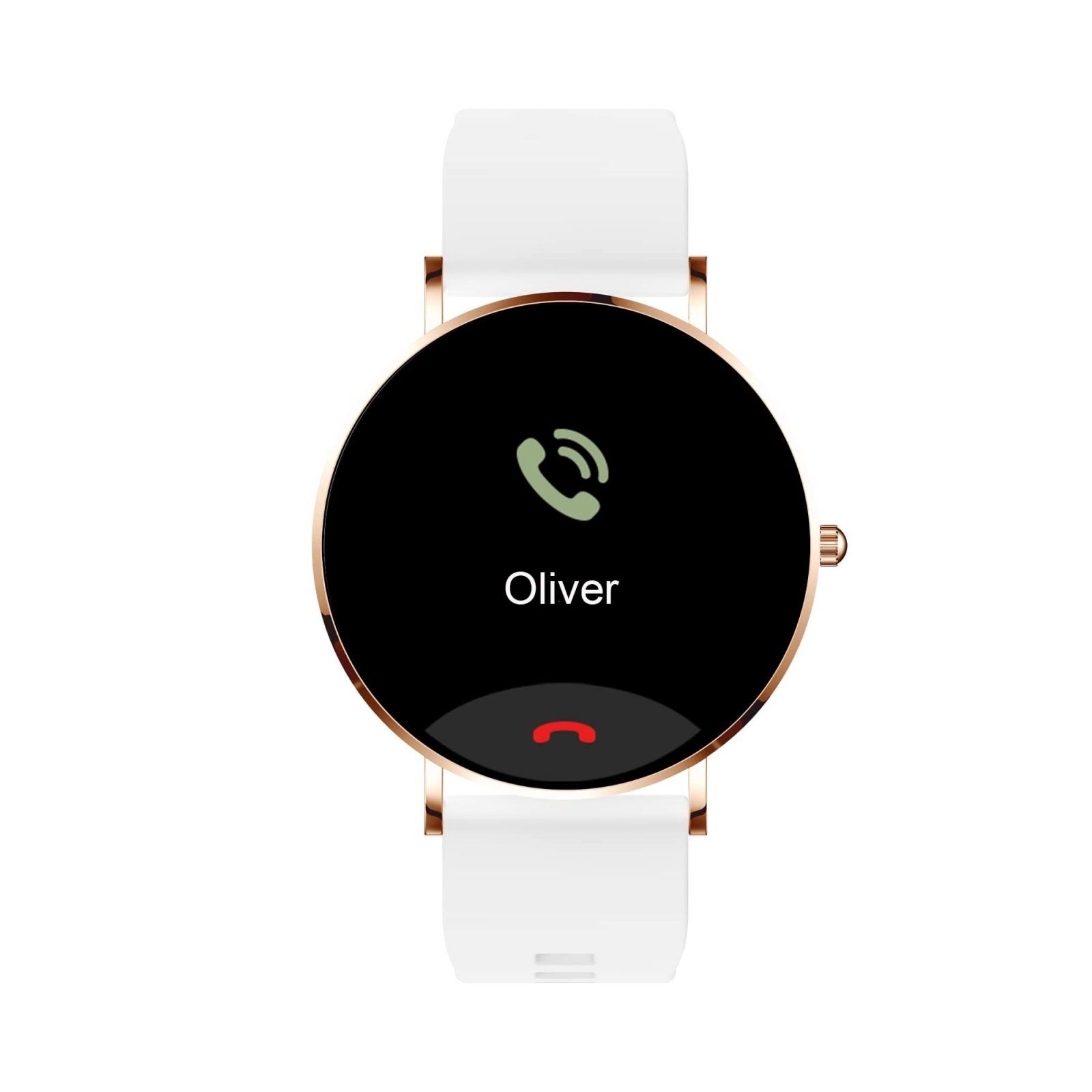 SIONA 2 Damen Smartwatch Roségold Weiß – AMOLED, 7 Tage Akku, IP68 – Bild 3