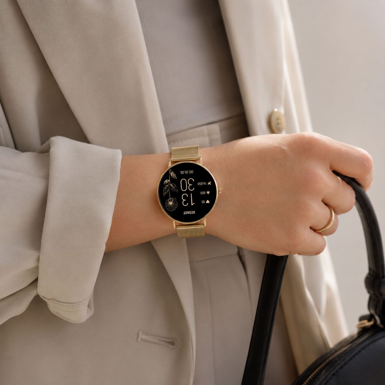 Smartwatch mit Mesh Armband Damen