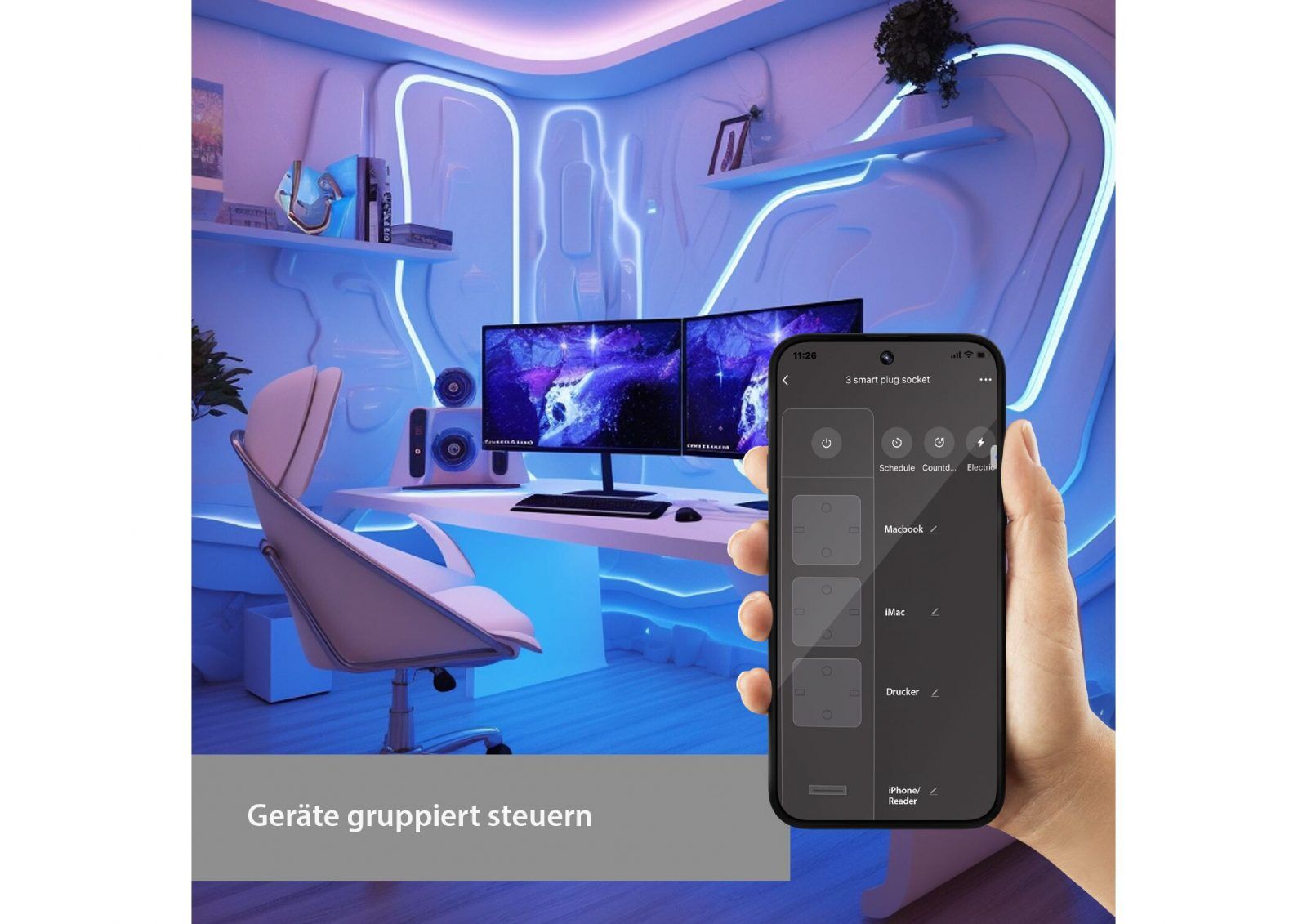 XCOAST Smarte Steckdosenleiste für effizientes Energie-Management