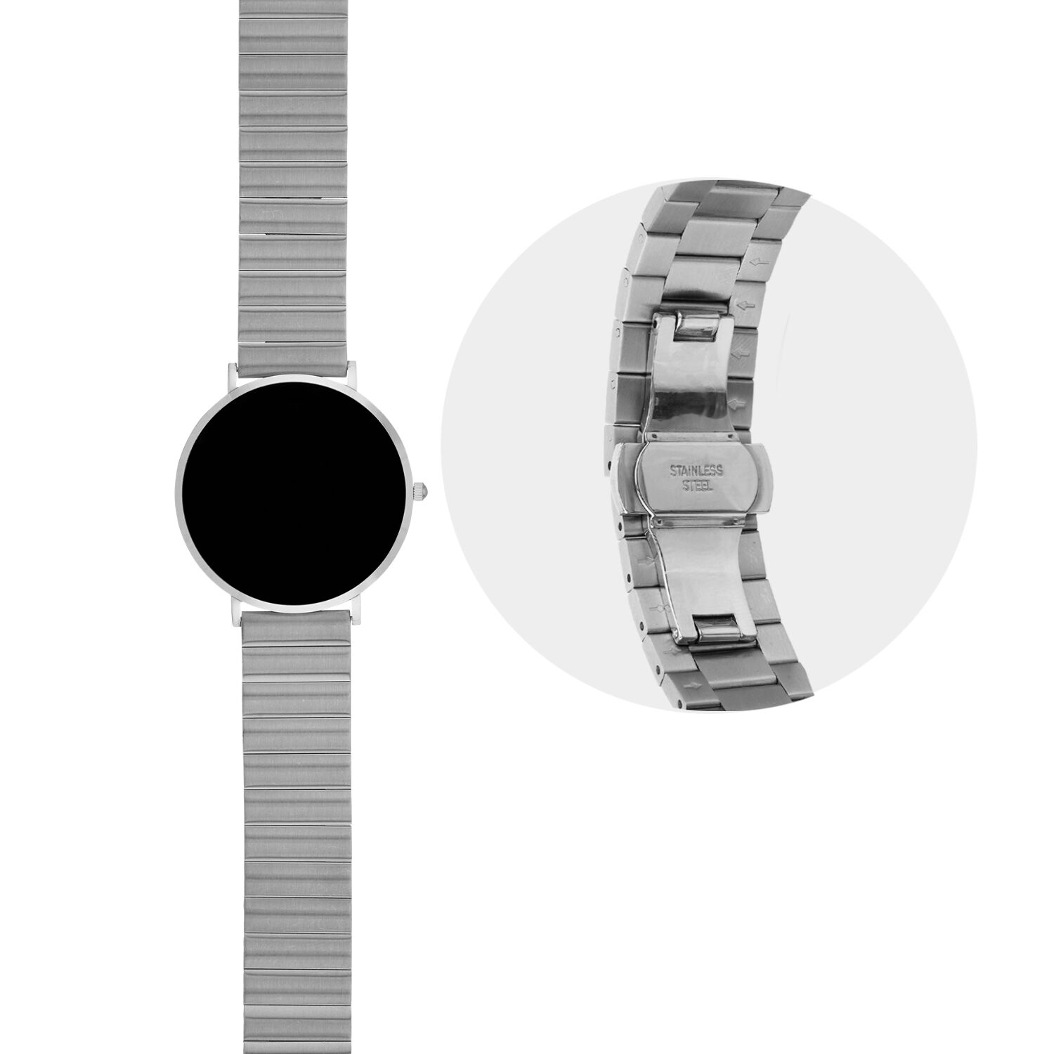 Minimalist Silver – Unisex Ersatzarmband aus gebürstetem Edelstahl für SIONA2 – Bild 2