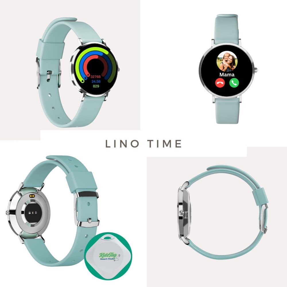 Kinder Smartwatch Mintgrün für Mädchen und Jungen