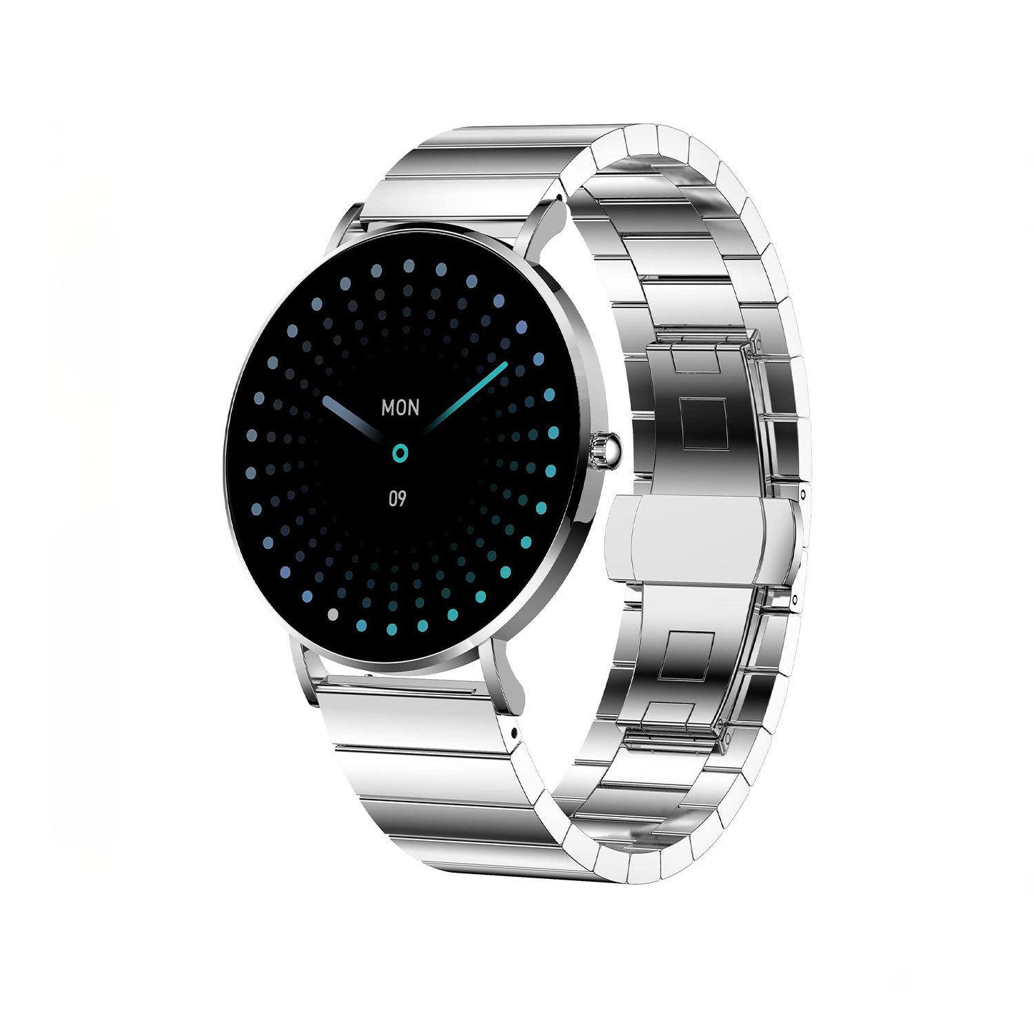Smartuhr Silber rund Unisex